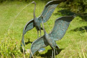 Bronze-Gartenbrunnen Gartenspringbrunnen aus Bronze Bronze-Wasserspeier